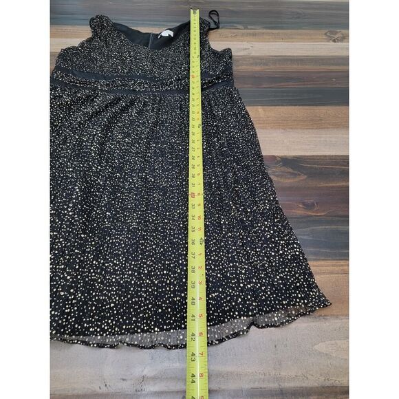 Jessica Simpson Shiny Midi Dress Event Sleeveless V Neck Back Zipper Size 18W - Picture 8 of 9